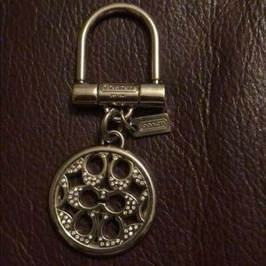 Silver Coach keychain